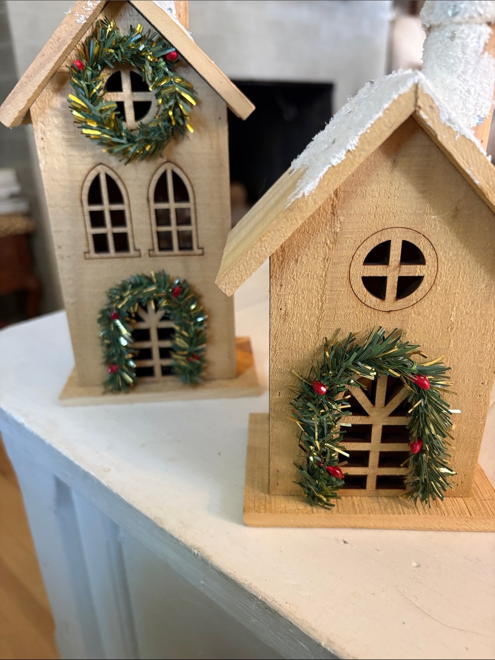 Christmas wooden houses